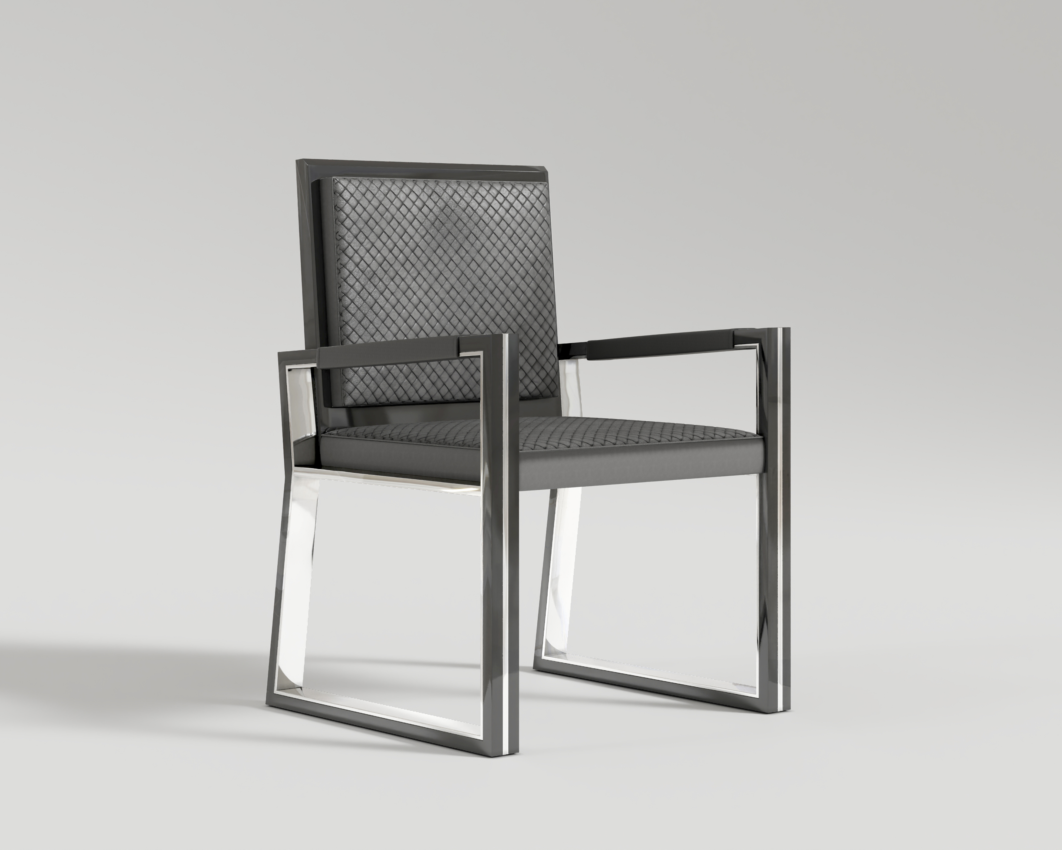 Buccina_Chair_S_Black_Lacquer_Stainless_Steel