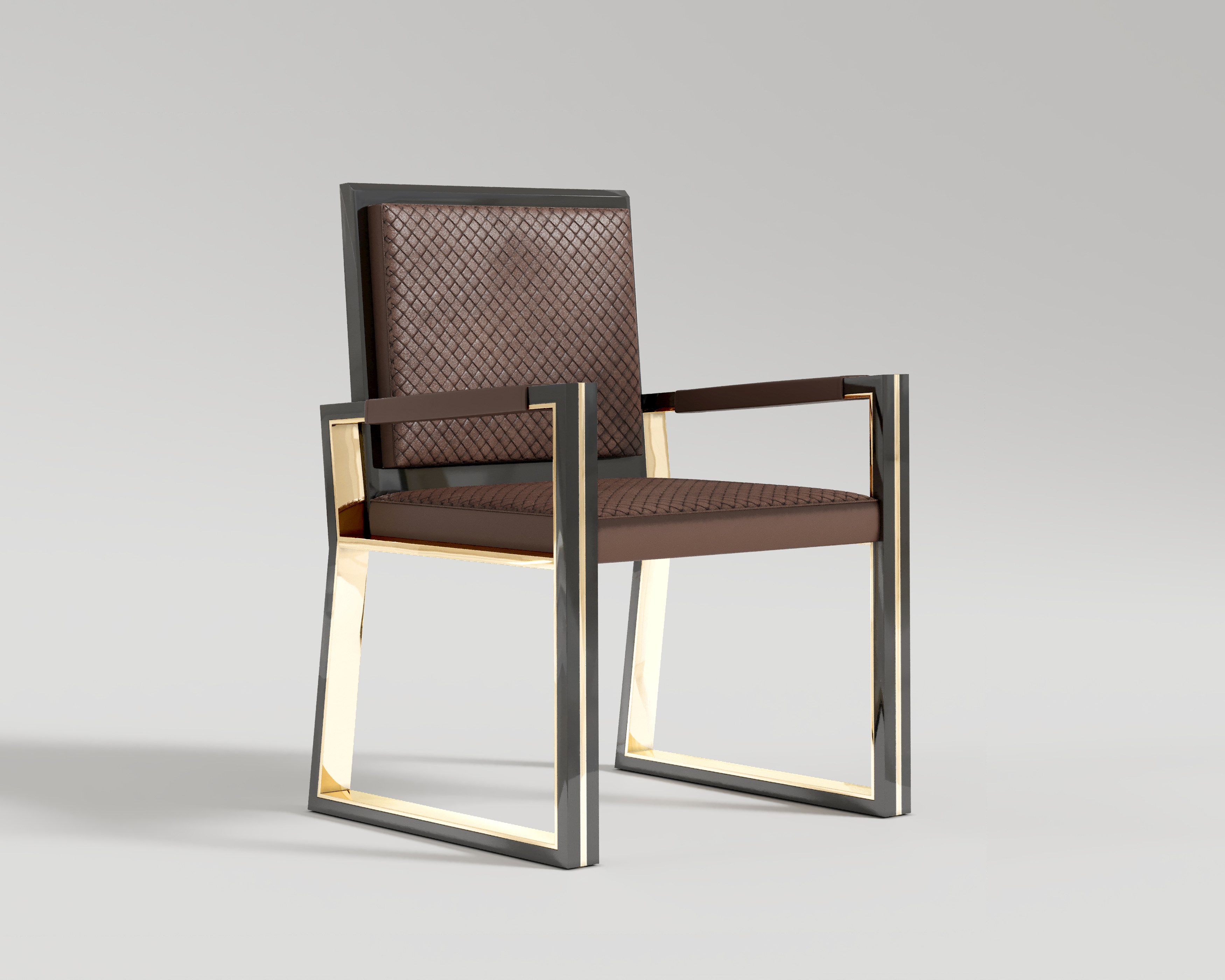 Buccina_Chair_Black_Lacquer_Polished_Bronze