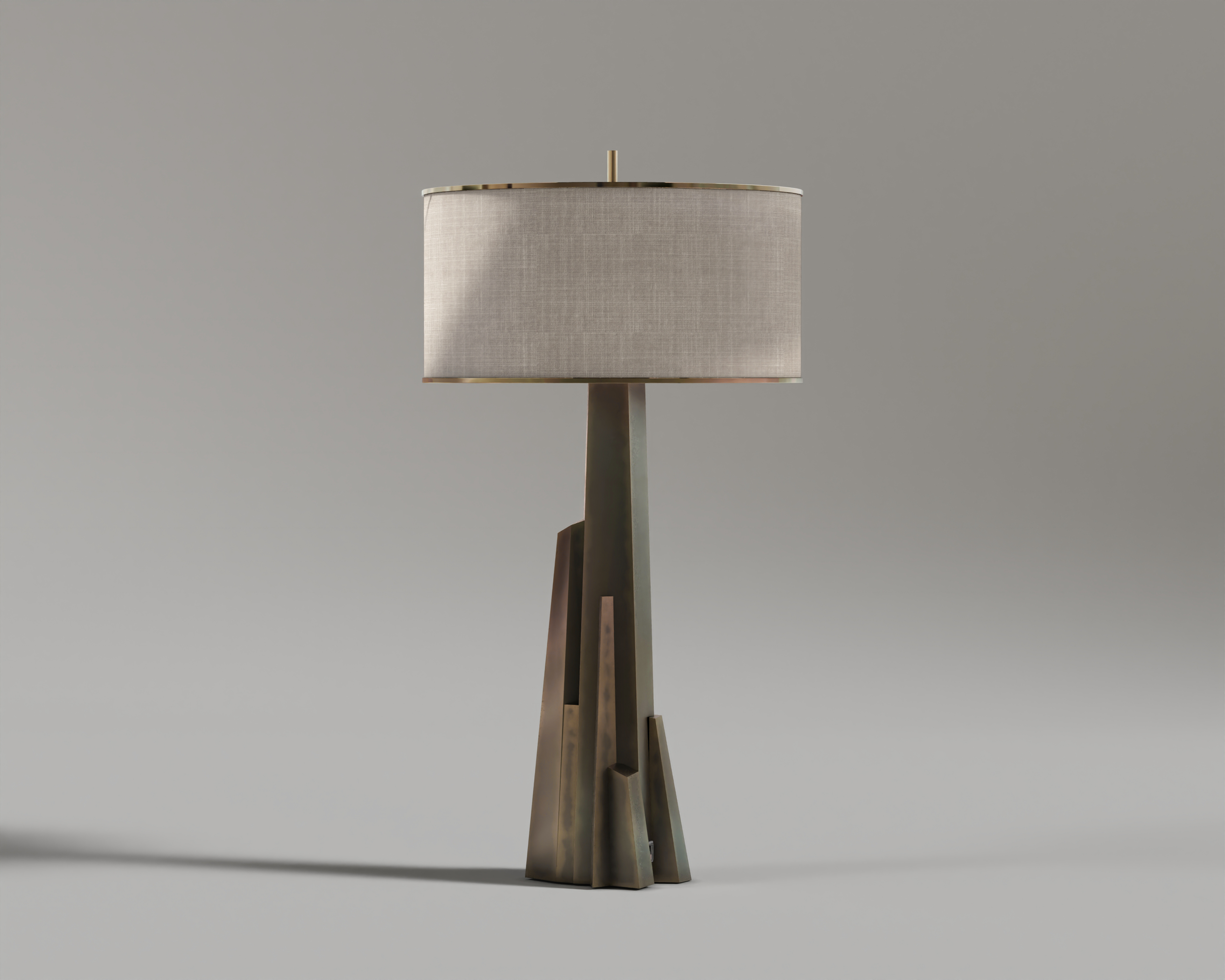 Metacrystal_Table_Lamp_Patina_Bronze_and_Fabric_Shade